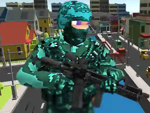 Joc Pixel Combat Multiplayer en línia