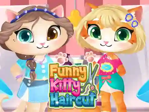 Joc Funny Kitty Haircut en línia
