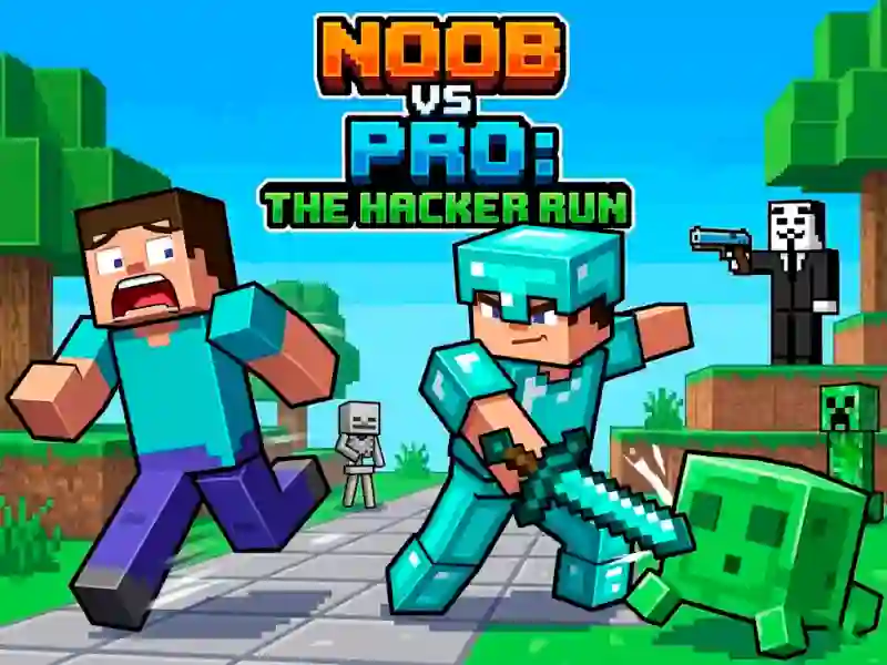 Joc Noob vs Pro Help Hacker danger Hacker en línia
