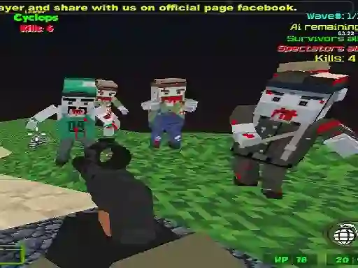 Joc Blocky Combat SWAT Zombie Survival en línia