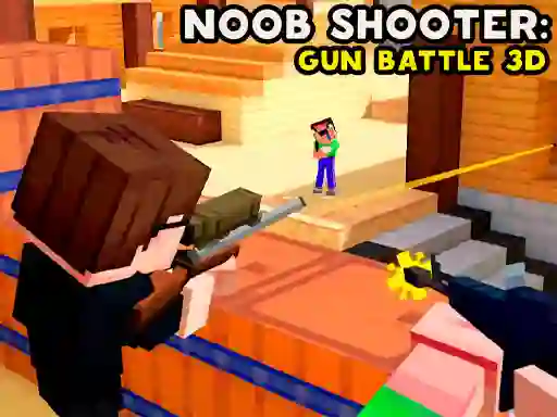 Joc Noob Shooter: Gun Battle 3D en línia