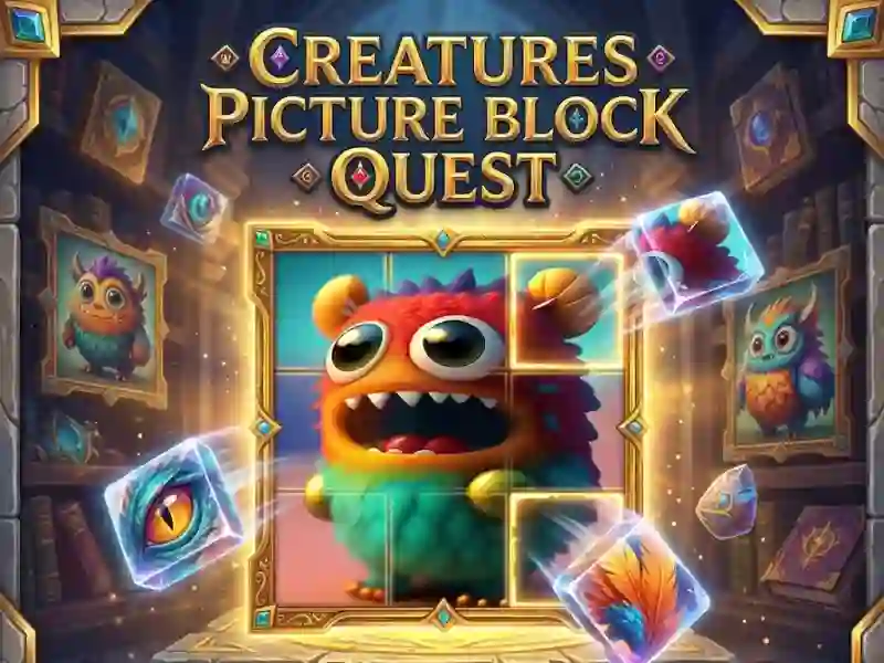 Joc Creatures Picture Block Quest en línia