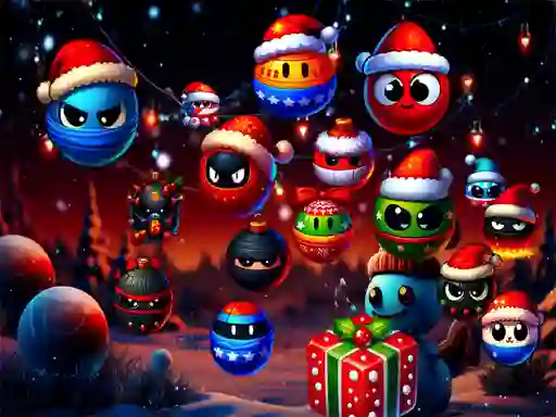 Joc Christmas Rush : Red and Friend Balls en línia