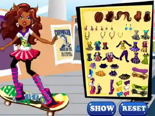 Joc Clawdeen skates en línia