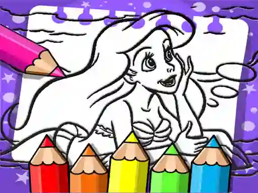 Joc Ariel The Mermaid Coloring Book en línia