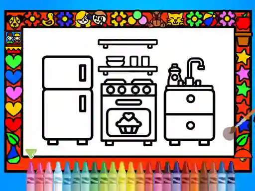 Joc Color and Decorate Rooms en línia