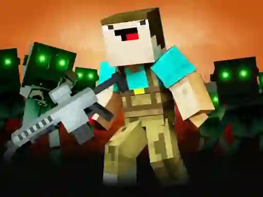 Joc Noob Shooter Zombie en línia