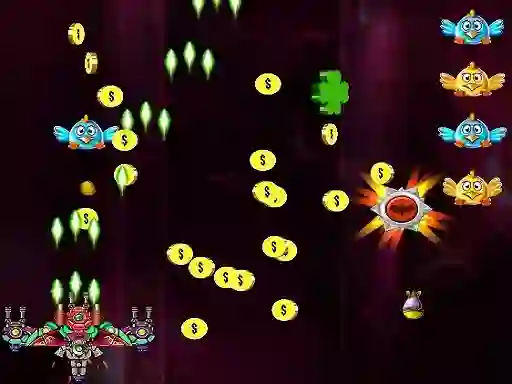 Joc Space Attack Chicken Invaders en línia