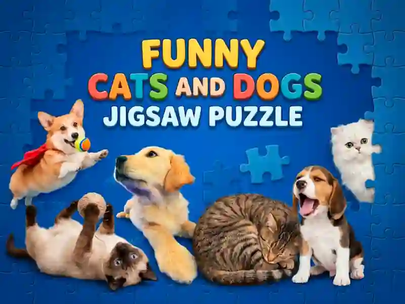 Joc Funny Cats And Dogs Jigsaw Puzzle en línia