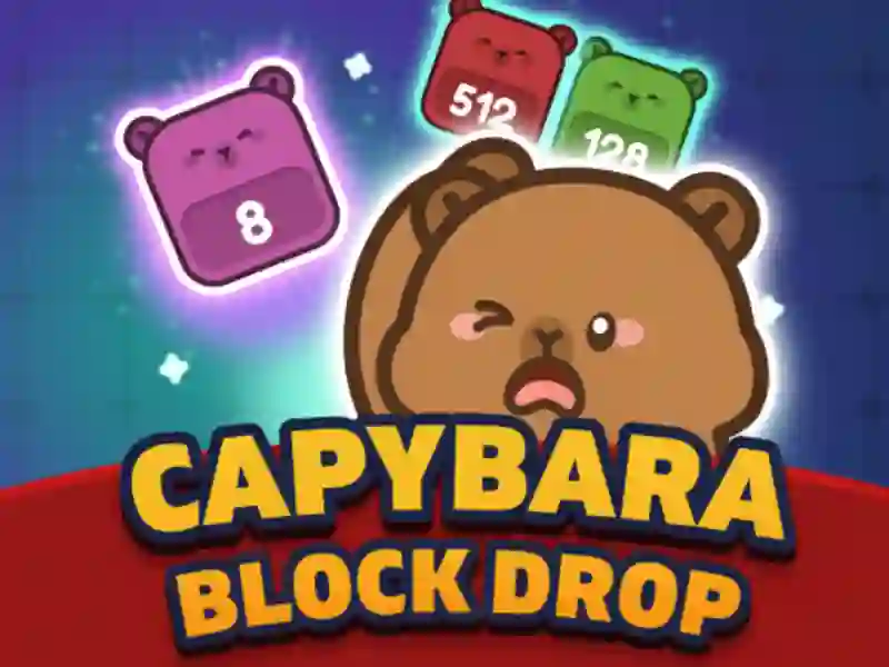 Joc Capybara Block Drop en línia