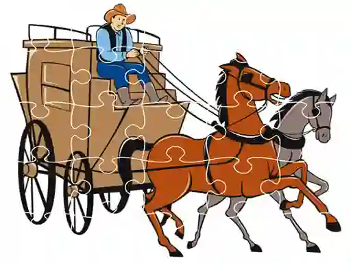 Joc Wagons Jigsaw en línia