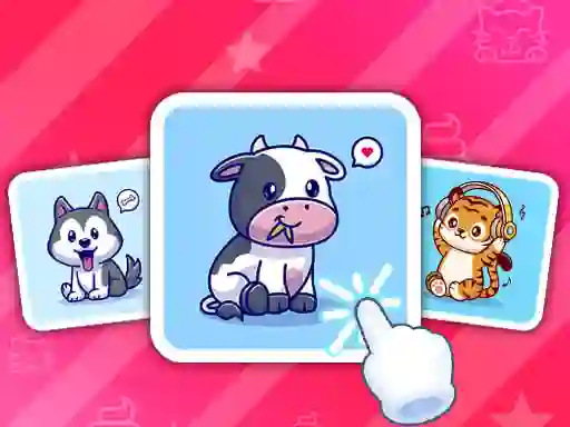 Joc Cute Animal Cards en línia