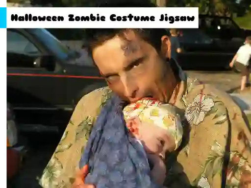 Joc Halloween Zombie Costume Jigsaw en línia