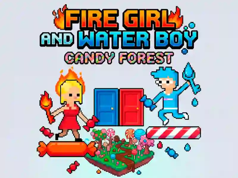 Joc Fire Girl and Water Boy Candy Forest en línia