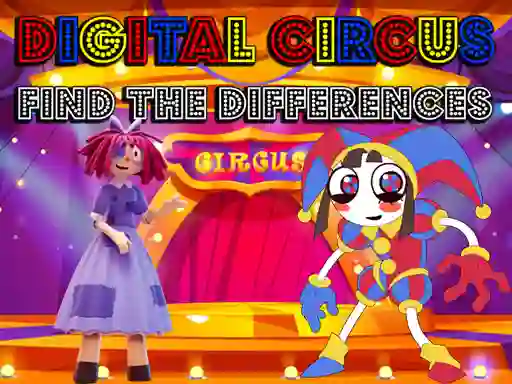 Joc Digital Circus Find The Differences en línia