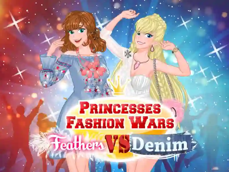 Joc Princesses Fashion Wars Feathers VS Denim en línia
