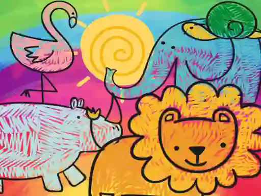 Joc Little Animals Coloring en línia