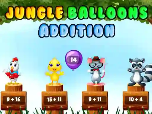Joc Jungle Balloons Addition en línia