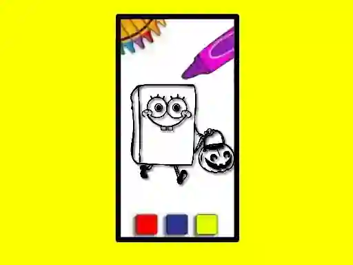 Joc SpobgeBob Halloween Coloring Book en línia