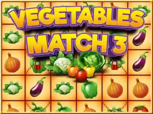 Joc Vegetables match 3 en línia