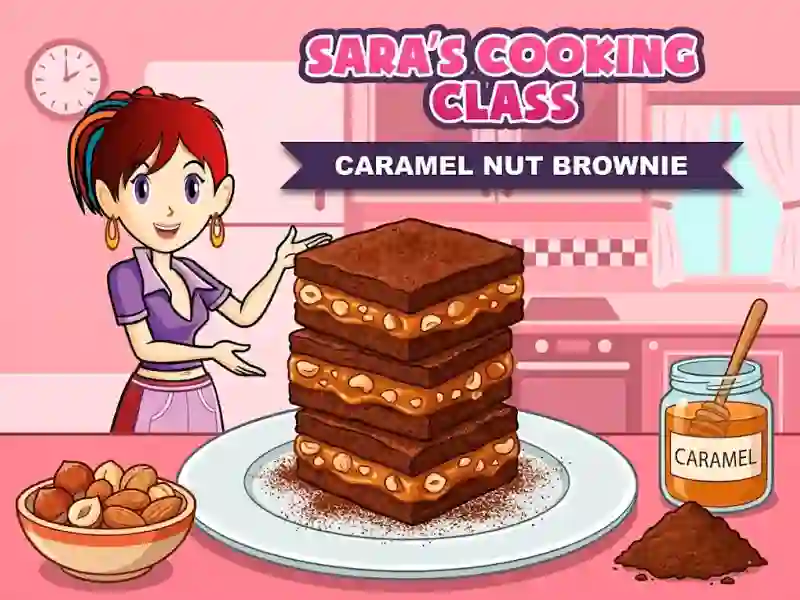 Joc Sara`s Cooking Class Caramel Nut Brownie en línia