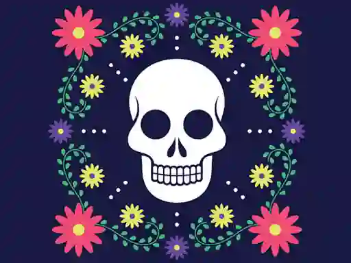 Joc Colorful Skull Jigsaw en línia