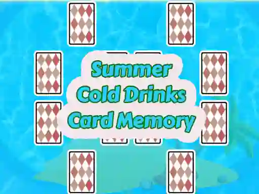 Joc Summer Cold Drinks Card Memory en línia