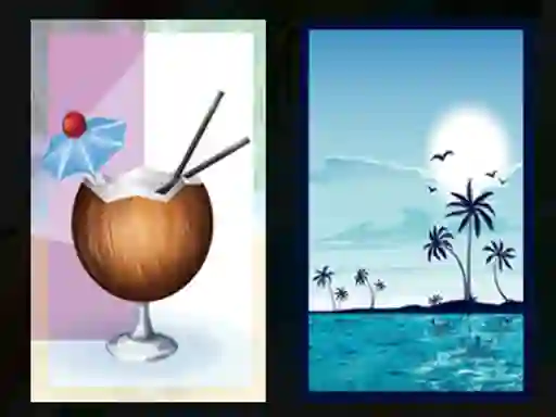 Joc Beach Cocktails Memory en línia