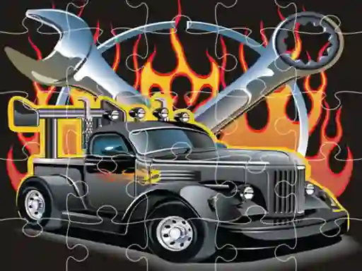 Joc Hot Rod Jigsaw en línia