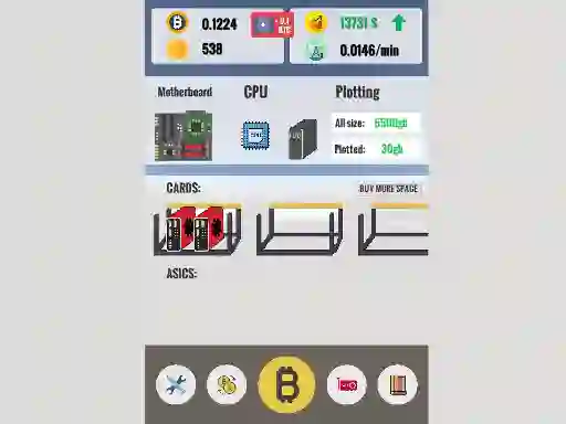 Joc Bitcoin Clicker en línia