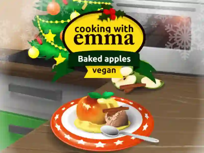 Joc Cooking with Emma Baked Apples vegan en línia