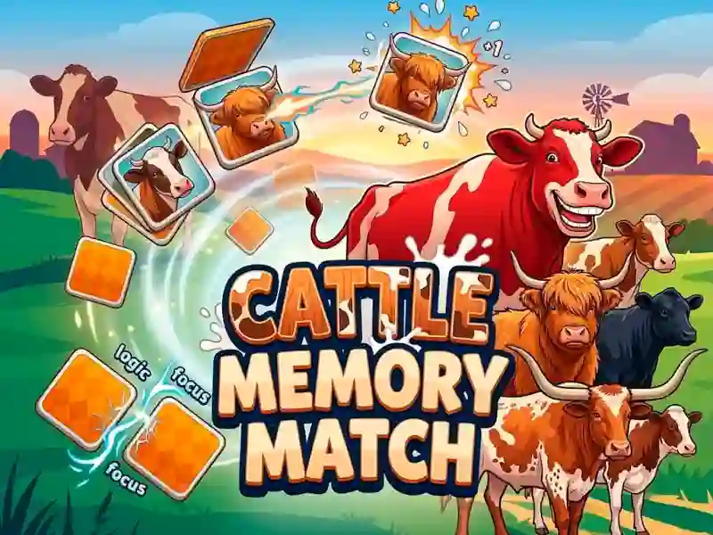 Joc Cattle Memory Match en línia