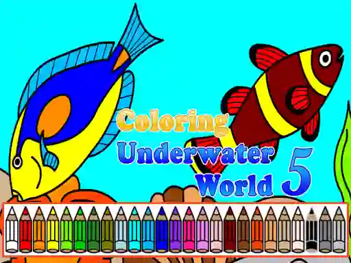 Joc Coloring Underwater World 5 en línia