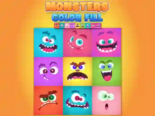 Joc Monsters Color Fill en línia