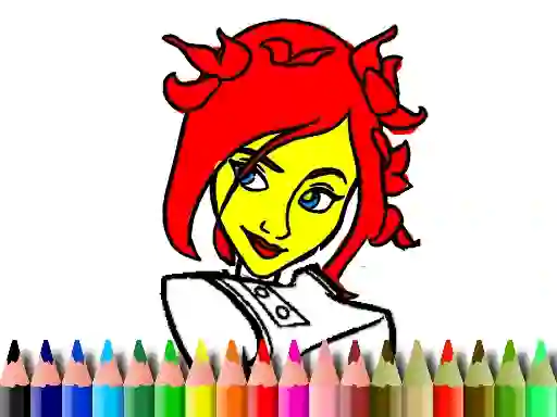 Joc Back To School: Cute Girl Coloring en línia