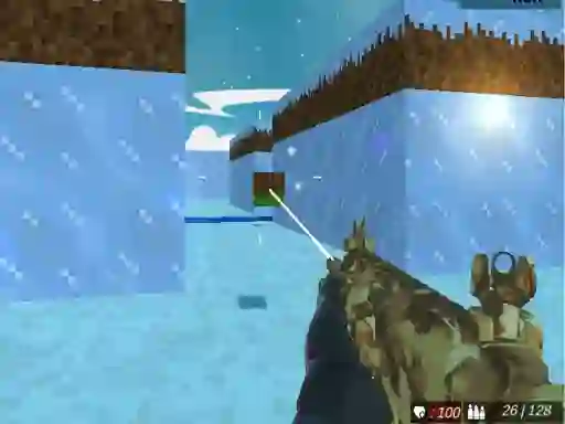 Joc Blocky Swat Shooting Iceworld Multiplayer en línia