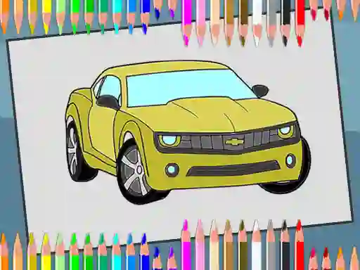Joc American Cars Coloring Book en línia
