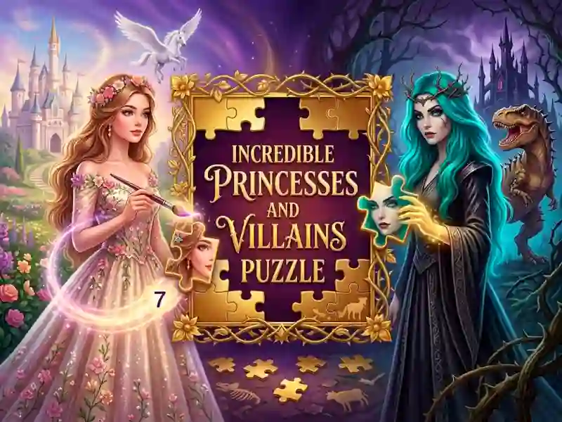 Joc Incredible Princesses and Villains Puzzle en línia