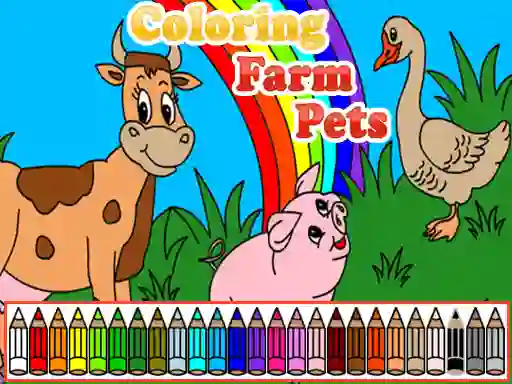 Joc Coloring Farm Pets en línia