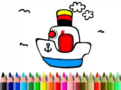 Joc Back to School: Boat Coloring en línia