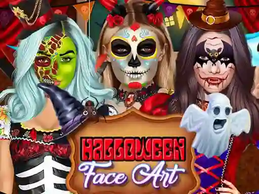 Joc Kylie Jenner Halloween Face Art en línia