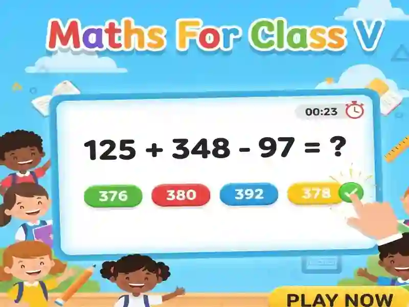 Joc Maths For Class V en línia