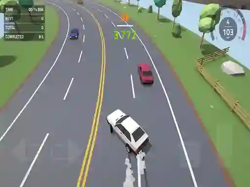 Joc Polygon Drift: Endless Traffic Racing en línia