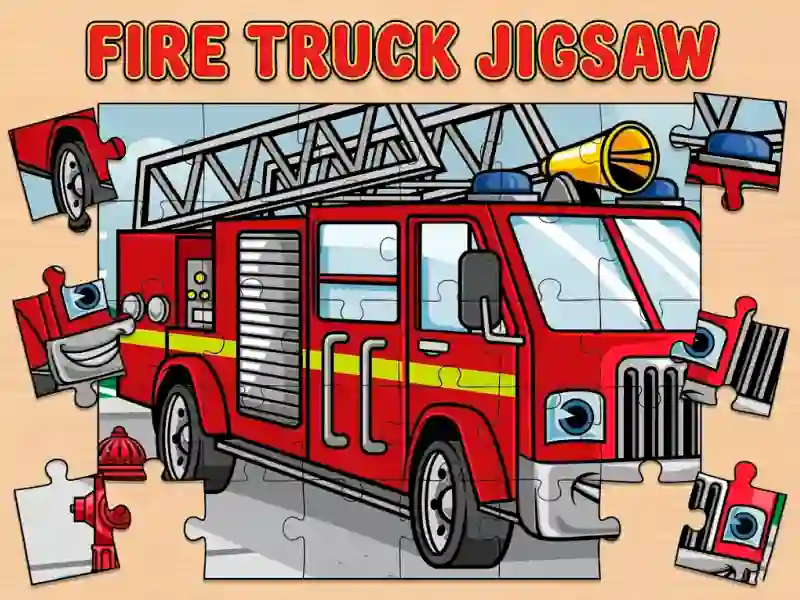 Joc Fire Truck Jigsaw en línia