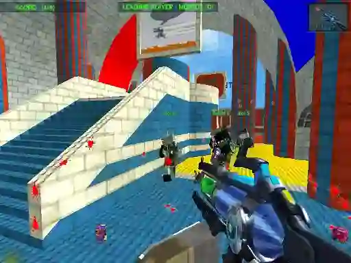Joc Blocky Gun Paintball 3 en línia