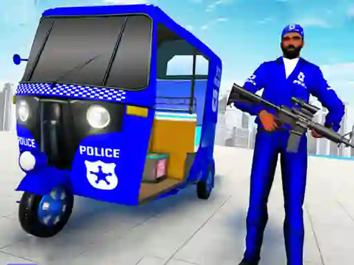 Joc Police Auto Rickshaw Taxi en línia