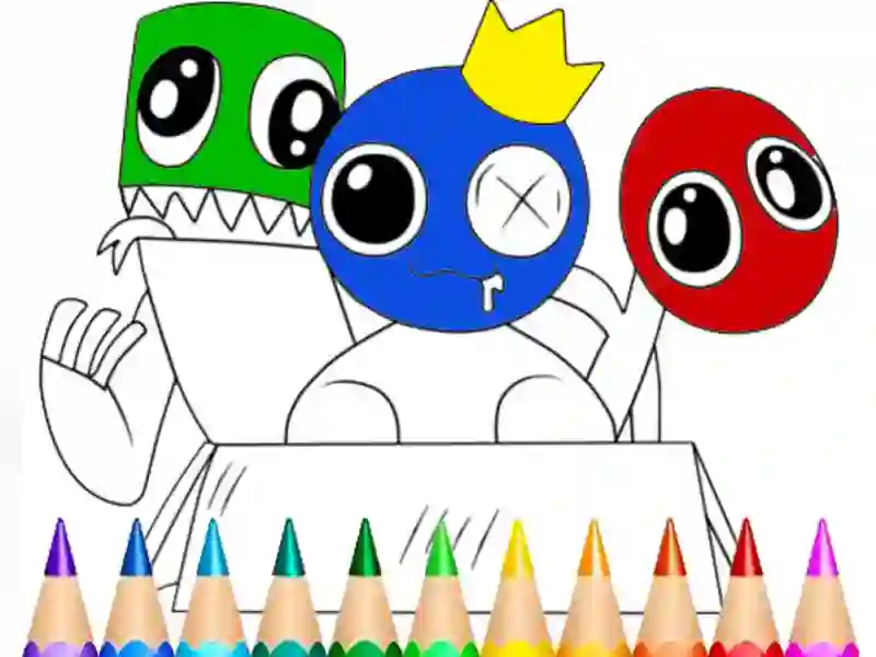 Joc Rainbow Friends Coloring Book en línia