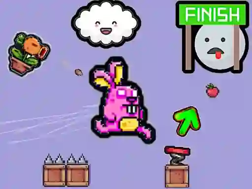Joc Cute Rabbit's Challenging Adventure en línia