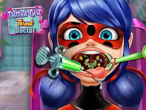 Joc Dotted Girl Throat Doctor en línia