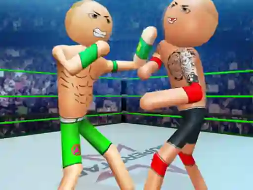 Joc Police Stick Man Wrestling Fighting en línia